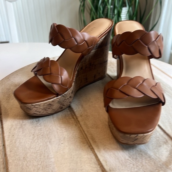 Nine West - Brown Leather Wedges - Size 7M - Picture 10 of 11